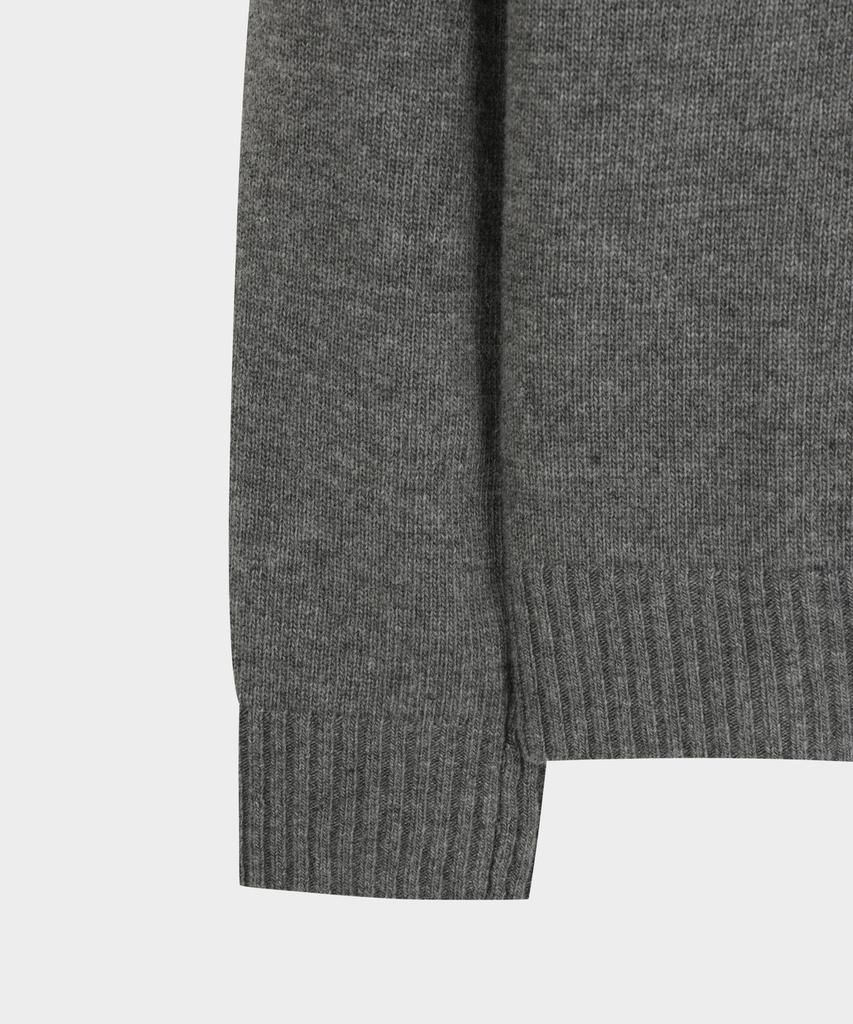 BROOKS BROTHERS Wool Henley Neck Sweater (Charcoal) (Bbwrmog422)
