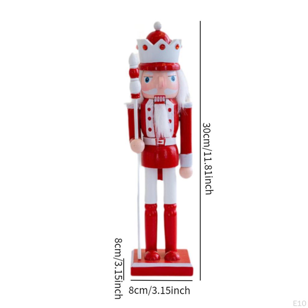 Nutcracker Figurine Christmas Decor Desk Crafts Traditional Ornament for
