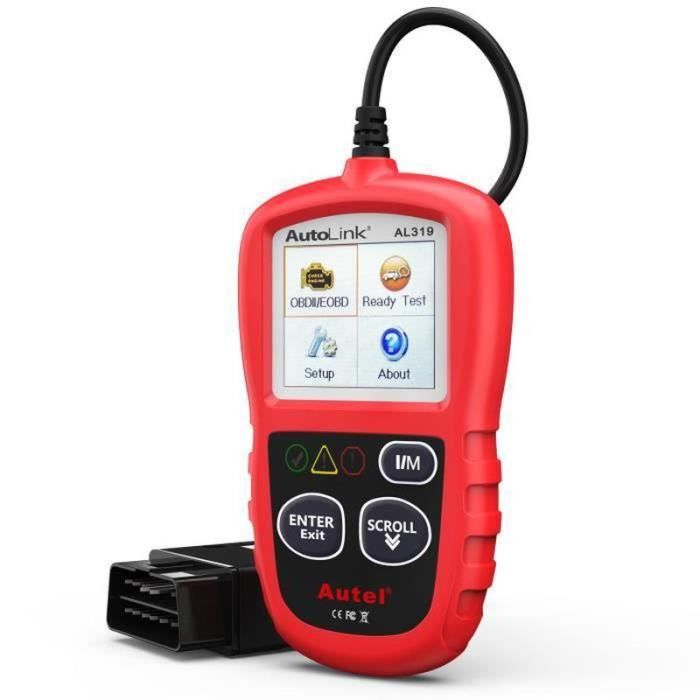 OUTIL DE DIAGNOSTIC Autel AL319 Valise Diagnostic Auto OBD2 Scanner Multimarque En Français