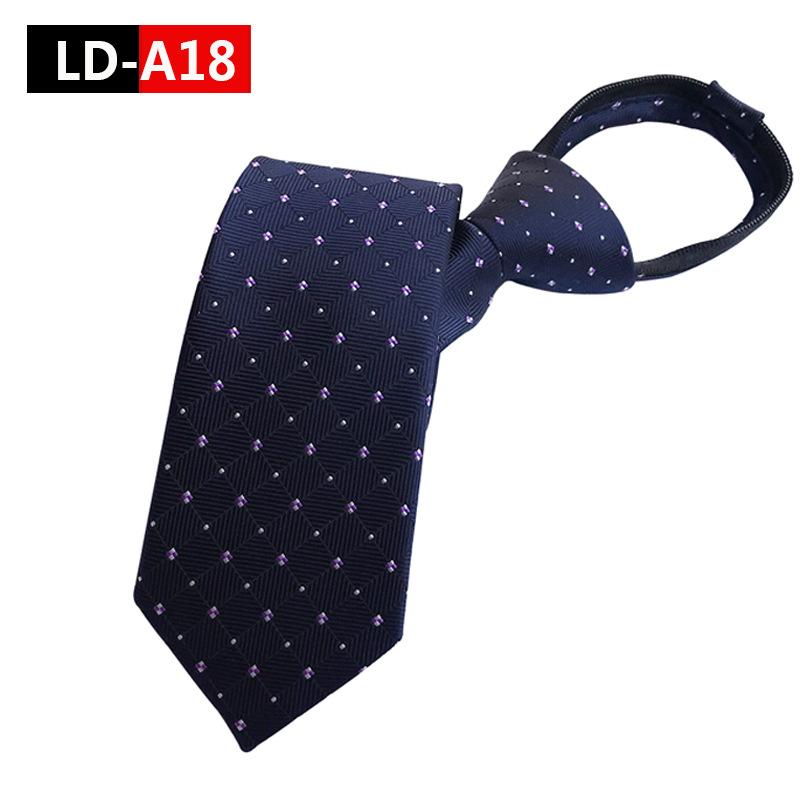 Мужской деловой галстук 8 см, галстук на молнии, ленивый свободный узел, западные украшения