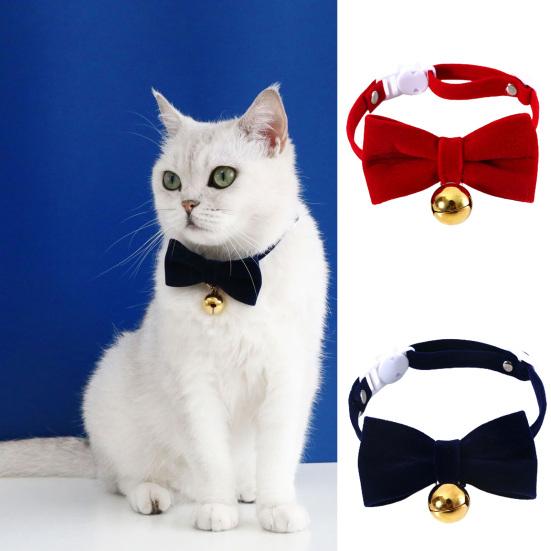 Ошейник для собак Супер мягкий регулируемый устойчивый к выцветанию быстросъемный декоративный бархатный галстук-бабочка без аллергии