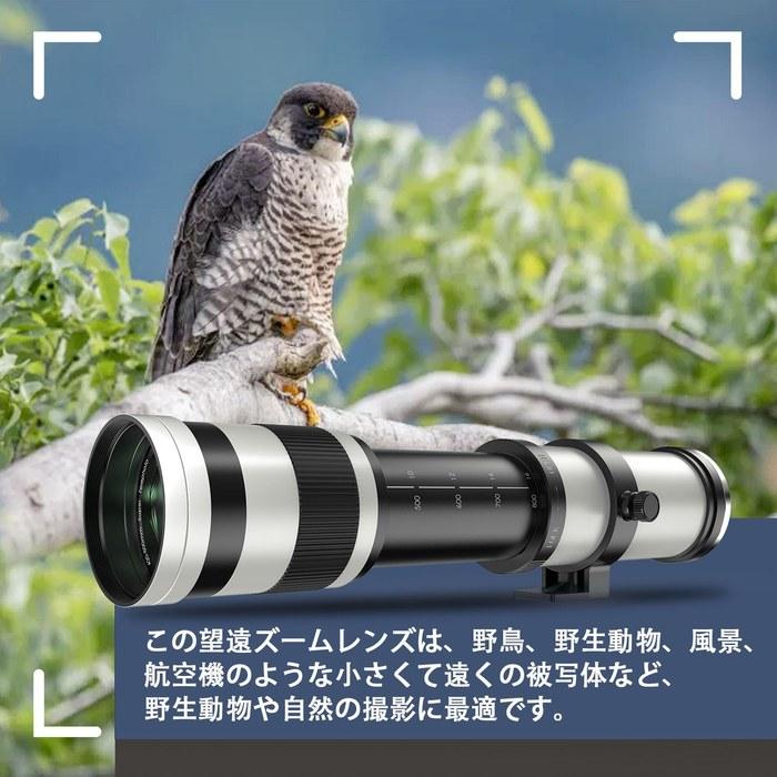 Lightdow Telephoto Zoom Lens 420-800mm F/8.3-16 for Canon EF/EF-S Mount, Compatible with Canon EOS Kiss X10i X10/250D X9i X9 X8i X7i X6i X5