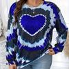 Fall Autumn Women'S Fashion O Neck Long Sleeve T-Shirt Loose Clothes Gradual Love Print T Shirt for Girls Street
