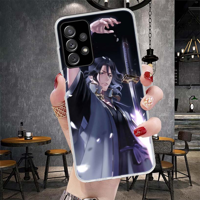 Чехол для телефона Bleach Kuchiki Byakuya Мягкий для Samsung Galaxy A12 A22 A32 A52 A72 A02S A51 A50S A71 A70 A31 A20S Note 20 Ultra S10 A