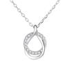 S925 Sterling Silver Necklace Korean Style Versatile Fashionable Novel Chain Set Silver Jewelry