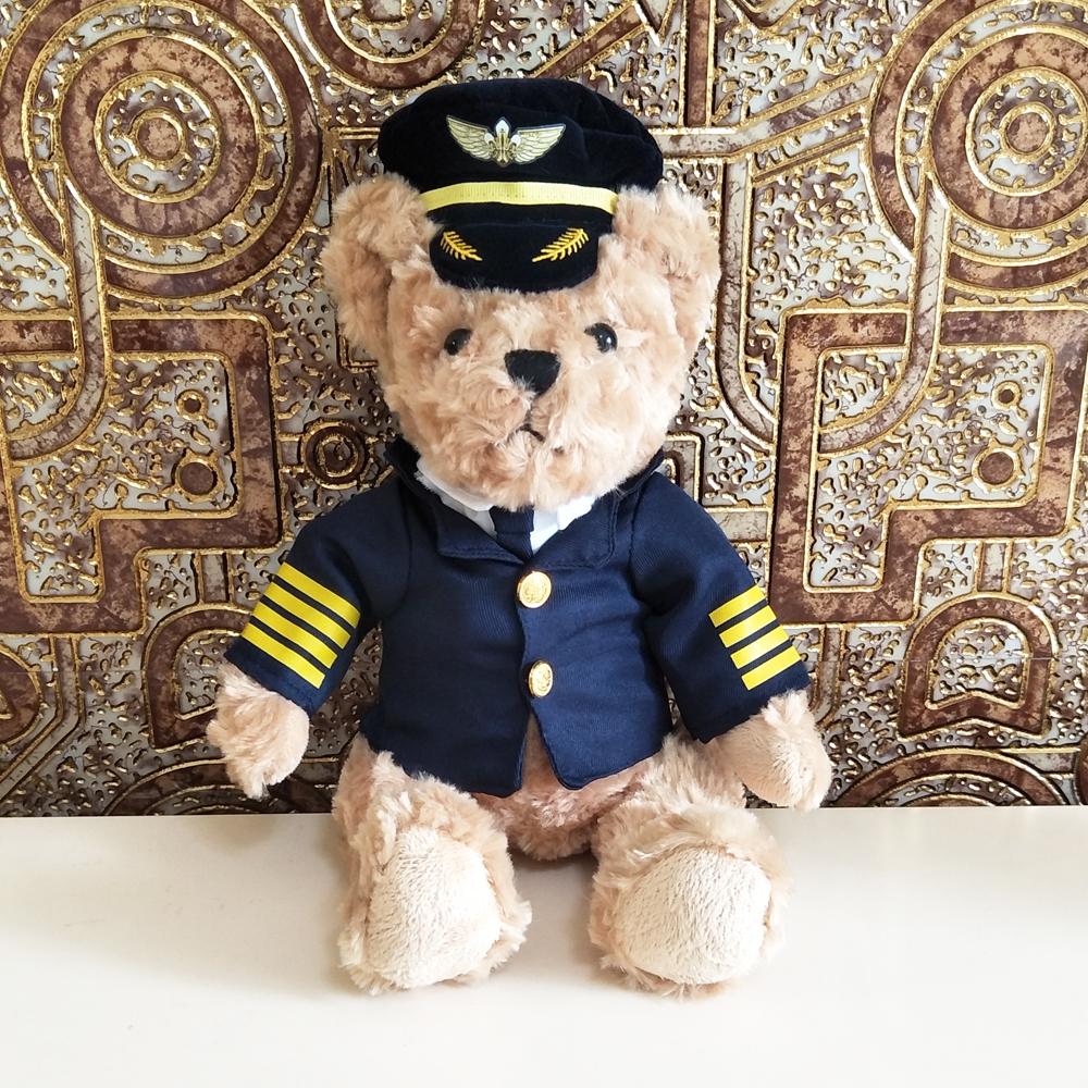 air force bear Children Plush Toy Captain Teddy Bear Birthday Gift kid baby stuffed toy