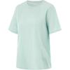 Li Ning Fitness Series Solid Color Round Neck Comfortable Breathable Versatile Casual Short Sleeve T-Shirt Women T-Shirts Feather-Green ATSU528-3