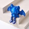 Пластиковая фигурка из PLA, 3D-печатная шарнирная фигурка летучей мыши, гибкое мультяшное украшение с уникальным настольным аксессуаром, подвижные суставы, настольное животное