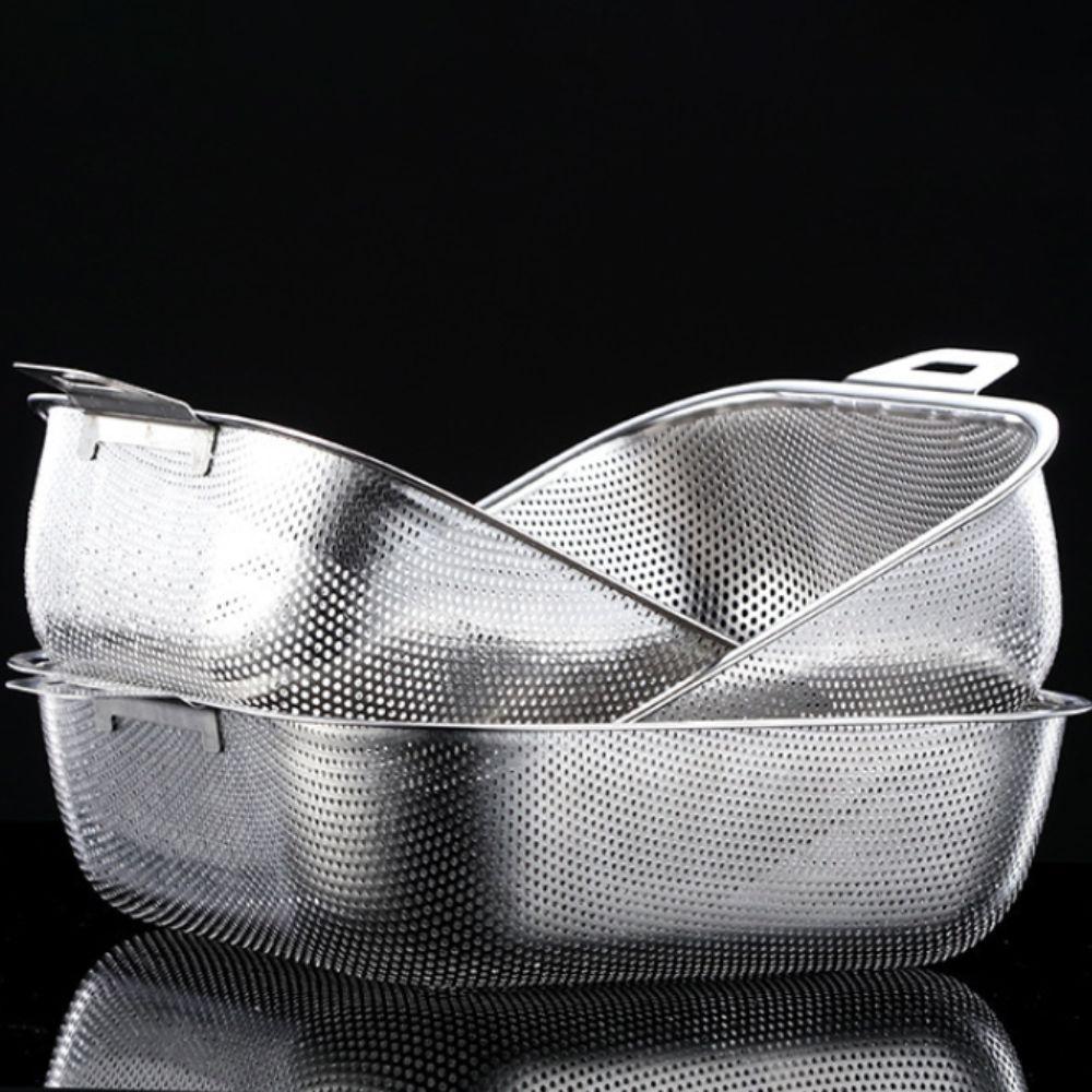 Stainless Steel Vegetable Washing Basket Rust-proof Colander Multifunctional Pasta Strainer  Noodle