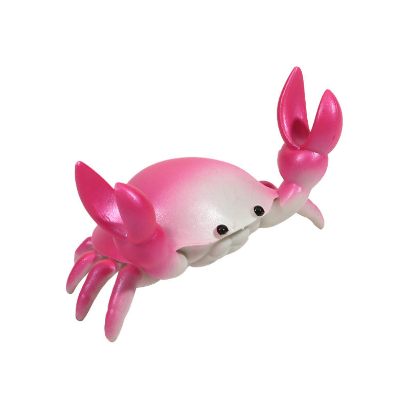 Creative Crab Weightlifting Pen Holder Creative Cute Crab Shelf Cellphone Storage Bracket Storage Rack Crab Model Desktop Ornament