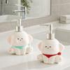 Ceramic Liquid Soap Dispenser Press Pump Shampoo Bottle Creative Dog Shape Lotion Bottle  Bathroom