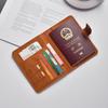 Держатель для паспорта из ПУ-кожи с магнитной застежкой, защитой RFID и противокражными функциями – Прочный многофункциональный кошелек для документов