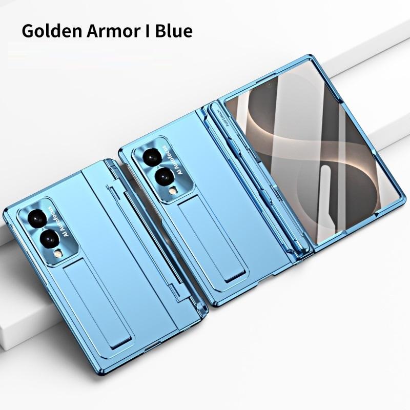 Для Samsung Galaxy Z Fold 8 Ultra / 8 7 6 5 4 3 360 Полная Защита Чехол-шарнир Складной Чехол Закаленное Стекло Пленка Подставка ПК Чехол