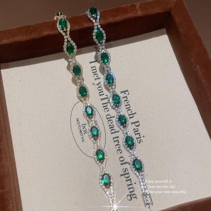 Европейский стиль Хрустальный Овальный Браслет Со Стразами Для Женщин