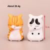 Kawaii Cute Cat Doll Ornaments Figures Statue Mini Model Desktop Toys Gifts for Room Office Kids Car Home Decoration Accessories
