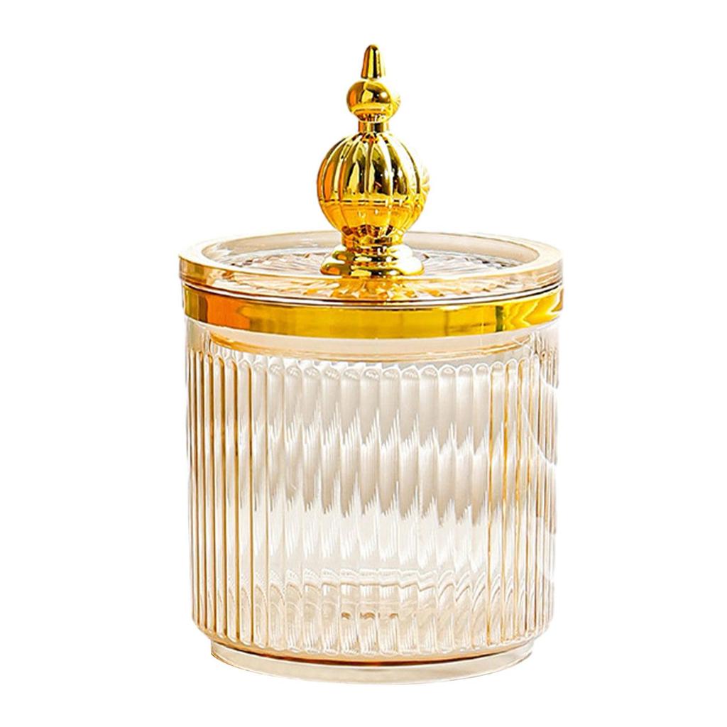 Cotton Swab Storage Box Dustproof Makeup Tool Case Multipurpose Cotton Ball Holder for Bathroom Home Dresser Living Room Bedroom