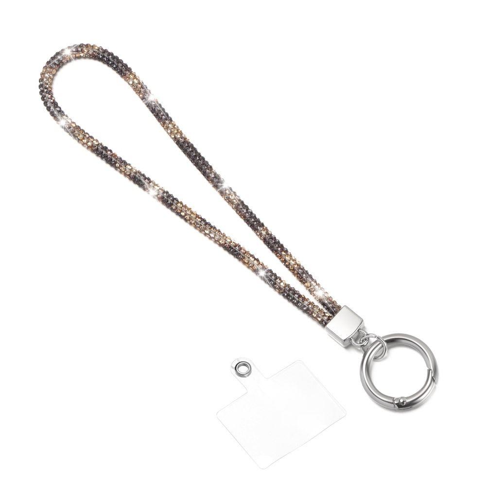Блестящий шнурок для телефона со стразами, яркий брелок, роскошный блестящий кристалл, веревка с защитой от потери, модные ремешки для запястья, подвесной шнур