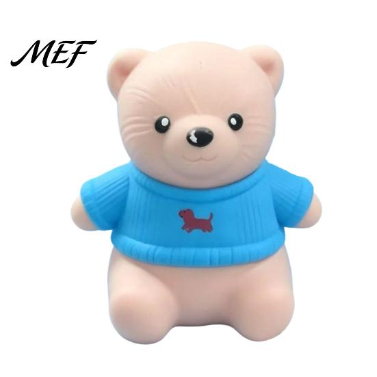 Cute Santa Claus Doll Figures Christmas Tomato Bear Squeeze Toy for Stress Relief, TPR Decompression Collectible Holiday Themed Figurines Figure with
