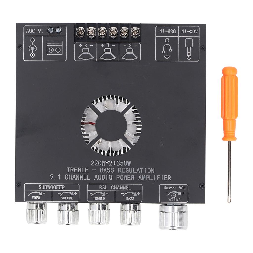 Power Amplifier Module 2.1 Channel BT5.1 AUX U Disk USB Sound Card Inputs TPA3255 Amplifier Board DC