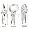 1/3pcs High Torque Locking Pliers 7'' Carbon Steel Industry Round Mouth Vise Fixed Clamping Hand Tools for Welding