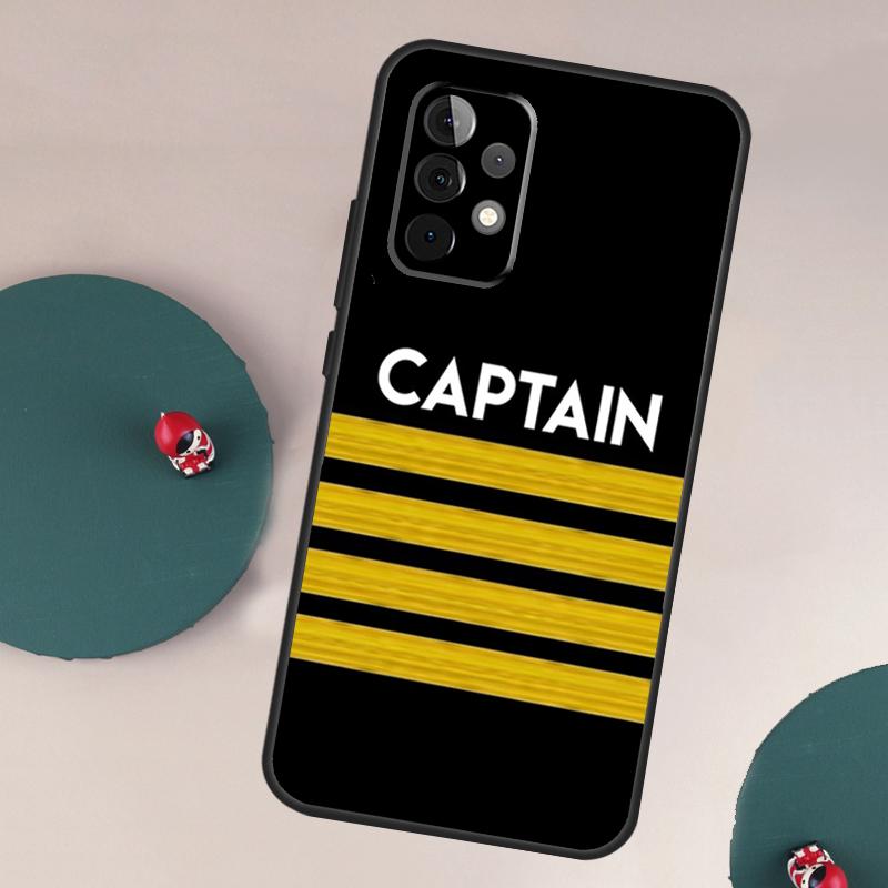 Airplane Pilot Epaulette For Samsung Galaxy A52S A04S A12 A22 A32 A52 A13 A23 A33 A53 A73 A50 A71 A51 Phone Case