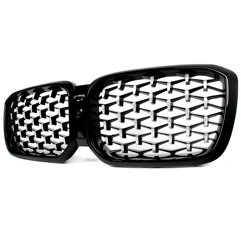Diamond Look Front Bumper Kidney Grille for BMW X3 G01 X4 G02 2022 2023 2024 M40i sDrive20i M Sport Center Grilles Mesh