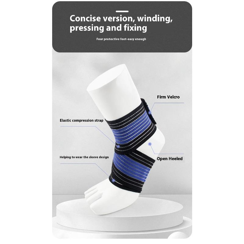 Защита голеностопа. Футбольный тонкий эластичный бинт. Фиксация. Защита голеностопа для мужчин и женщин.