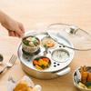 Stainless Steel Stewing Soup Pot with Egg Steamer Egg Cooker Multi-functional Egg Boiler  Noodle