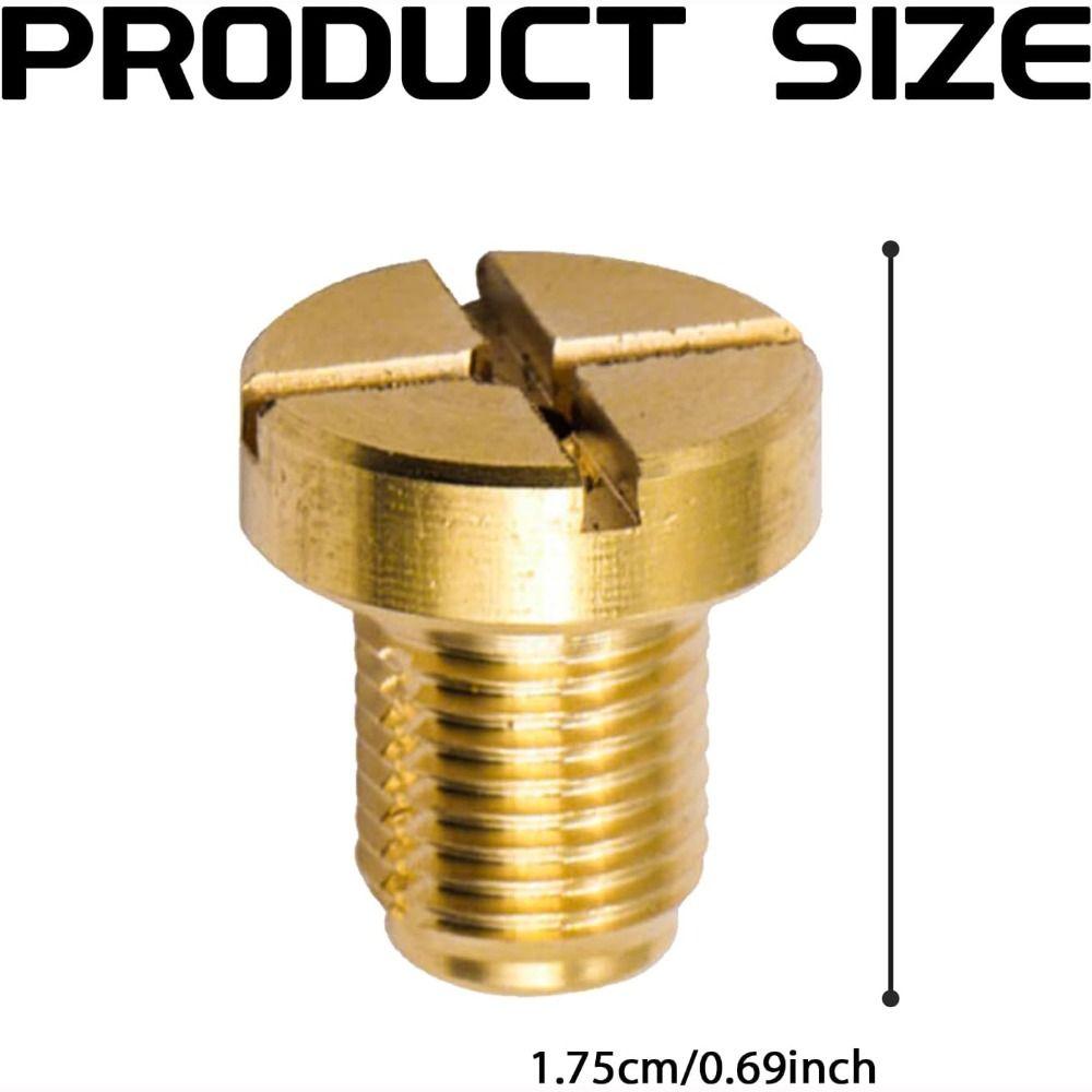 Brass Coolant Expansion Screw External Thread Radiator Plug Replacement Part Coolant Drain Plug