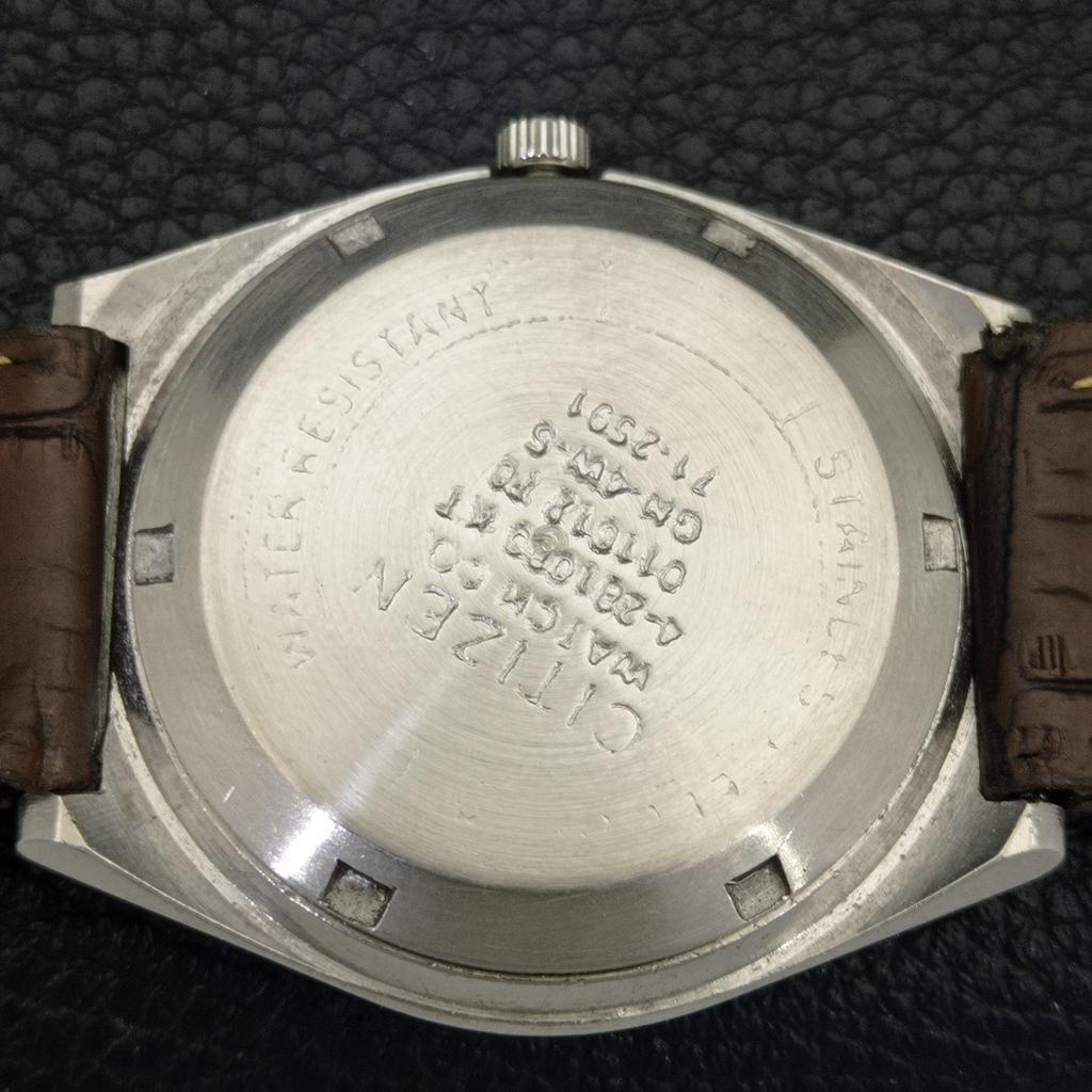 АВТОМАТИЧЕСКИЕ ВИНТАЖНЫЕ ЧАСЫ CITIZEN 8200 ЯПОНИЯ МУЖСКИЕ С ЗОЛОТИСТЫМ ЦИФЕРБЛАТОМ a702757-1 R210-a702757