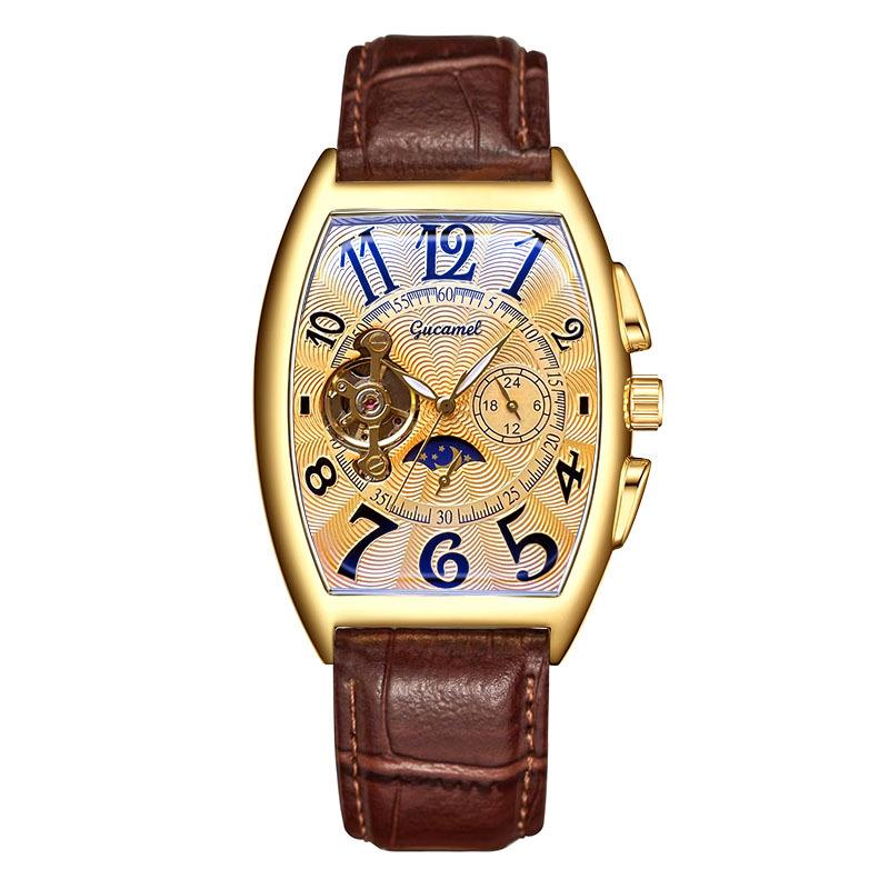 Top Brand New Mechanical Watch Wine Barrel Mechanical Watch Men's Watch Automatic Tourbillon Automatic Waterproof Watch