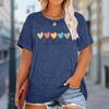 Женская летняя футболка с принтом «Любовь», футболки с коротким рукавом, повседневные топы с принтом