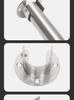 38/40mm Thickened Stainless Steel U-Shaped Pull-Up Bar with Enlarged Round Tube and Open Flange Base for Support, 50/51mm