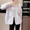 Cardigan Female Spring and Autumn Women Small Fragrant Coat Women Mink Fleece Casual Short Cardigan Casual Jacket Female Top