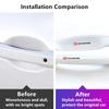 AHM1 Transparent Car Door Handle Bowl Sticker Anti-collision Strip for KIA Ceed Sportage Optima Picanto K5 K9 Sorento Rio Accessories