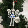 Christmas Tree Alloy Hanging Decoration Girl Love Heart Snowman Reindeer Shape Hanging Ornament Friends