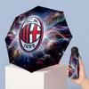 AC Milan Рисунок Печатный Мини 5 Сложений 8 Спиц Компактный Зонт Ветрозащитный Водонепроницаемый Легкий Портативный Складной