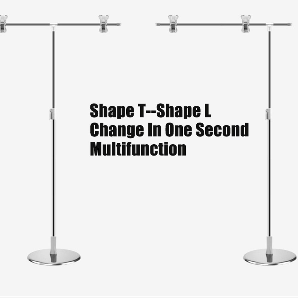 Desktop Backdrop Stand Adjustable Backdrop Stands Background Frame Support Background Stand T-Shape