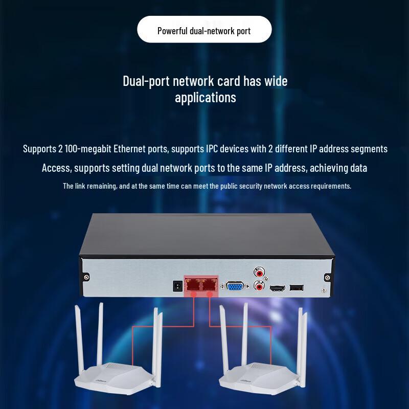 Dahua NVR Network Video Recorder CN plug (adapter included)