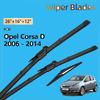 Передние и задние щетки стеклоочистителя для Vauxhall Opel Corsa D 2006 - 2014 2013 2012 2011 2010 2009 2008 2007 Аксессуар Лобовое стекло