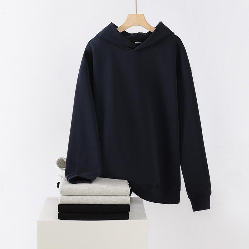 Hooded Sweatshirt Men Women Solid Color Fall Winter Casual Sportswear