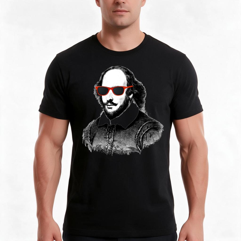 Shakespeare Tshirt Summer Casual Cotton Tee Oversized Streetwear Tops Vintage Graphic Print Loose Fit Short Sleeve
