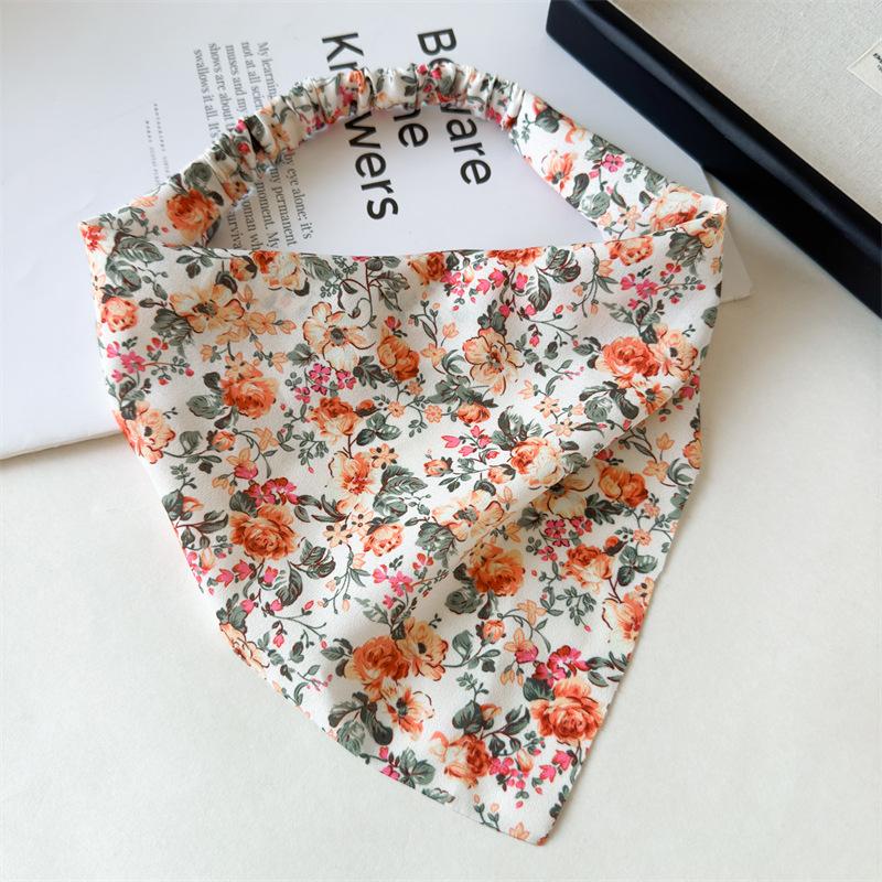 Assorted Floral Print Bandana Headband Elastic Back Hair Scarf Bohemian Style Headwrap Colorful Summer Hair Decor For Women