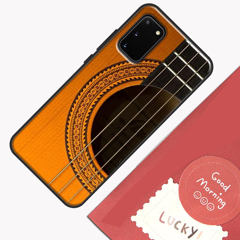 Классический деревянный чехол для телефона-гитары для Samsung Galaxy S25 S26 Ultra S20 S21 S22 S23 S24 Plus S9 S10 S25 FE Защитный корпус