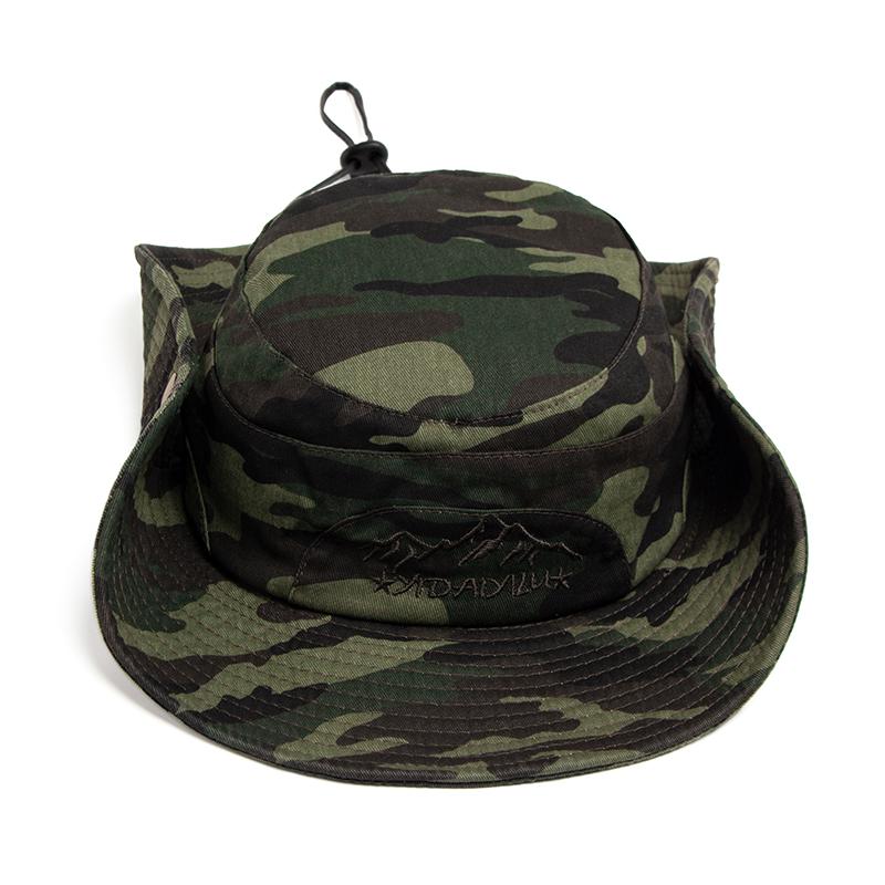 Новая шляпа-ведро для рыбалки в джунглях, хлопковая мужская шляпа для рыбалки на весну и осень, кепка-панама для походов и путешествий, солнцезащитные кепки с большими широкими полями