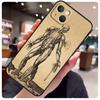 Чехол с анатомией человека для iPhone 13 Pro Max 16 15 11 12 14 17 Pro Max mini 15 16 Plus 16e 17 Air Чехол для телефона