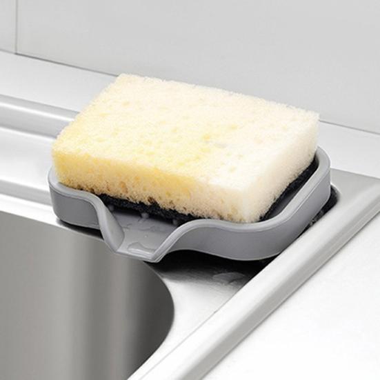 Мыльница, силиконовый поддон для раковины со сливным носиком, многоразовая, легко моющаяся, щетка для мытья столешницы, полка для хранения мыла, кухонный органайзер
