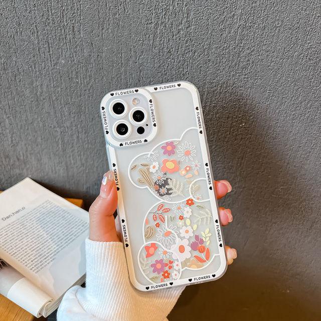 Чехол Ins Love Heart с рисунком для Iphone 14, силиконовые чехлы Funda Iphone 11 12 13 Pro Max 7 Plus 8 X Xs Max Se 2022 Xr, чехол