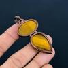 Tiger's Eye Copper Electroformed Pendant, Handmade Gemstone Pendant Jewelry, Gifts For Wife Brand New Pendant