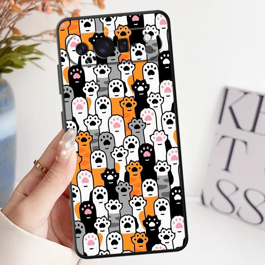 Cute Dog And Cat Phone Case for Google Pixel 6 7 8 Pro 6a 9a 8a 7a 10 9 Pro XL Soft Cover